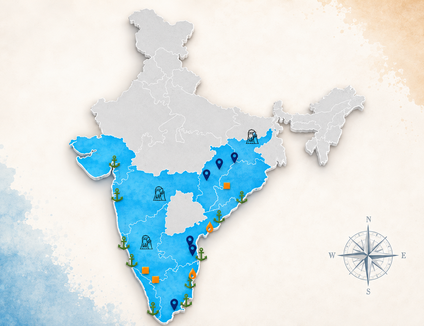 ARNI Engineering India Operations Map